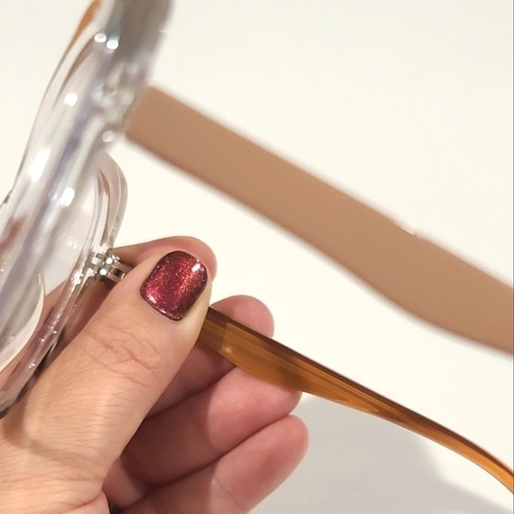 Blue Light Blocking Cat Eye Leopard Print/Beige Computer Glasses (no power) - Picture 6 of 12